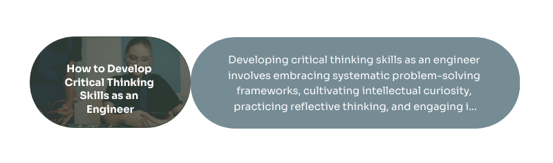 develop critical thinking for engineers