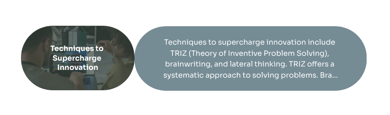 techniques to supercharge innovation