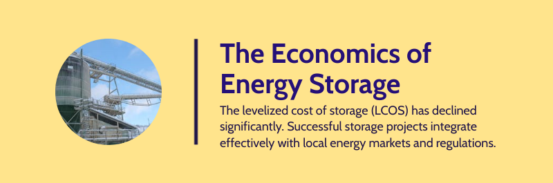 economics of energy storage